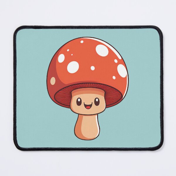 Item preview, Happy Blushing Mushroom designed and sold by RoboRaphael.