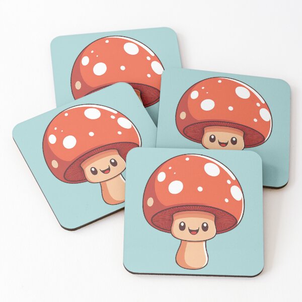 Item preview, Happy Blushing Mushroom designed and sold by RoboRaphael.