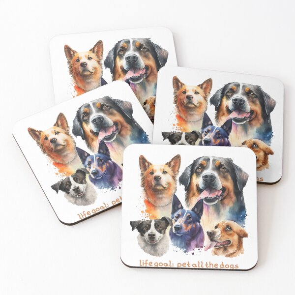 Item preview, life goal pet all the dogs designed and sold by printiesart.