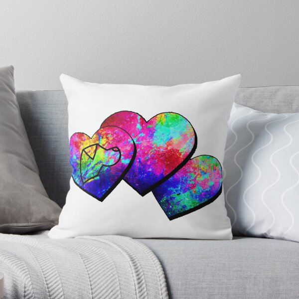 Symwu's silly colors - "silly colors" Throw Pillow