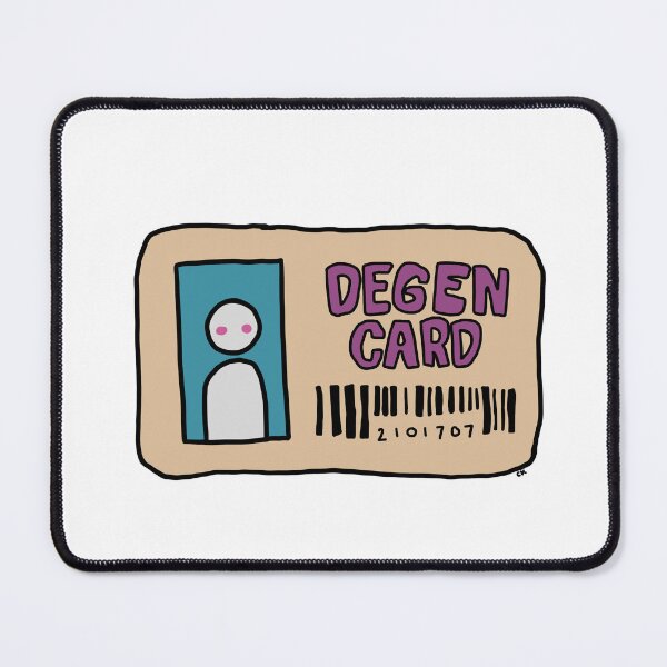 Item preview, Degen Card (7/8) designed and sold by Rainbowhydra.