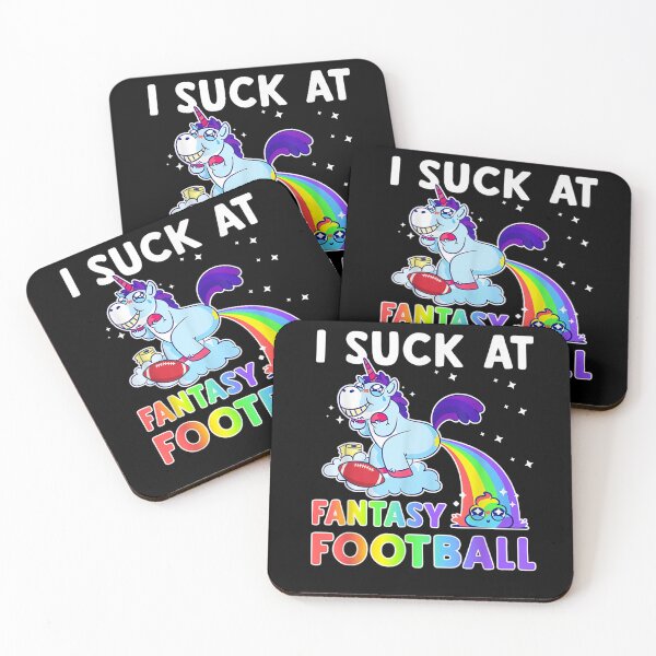 Item preview, I Suck At Fantasy Football Rainbow Unicorn Poop Funny Loser  designed and sold by dillinka.