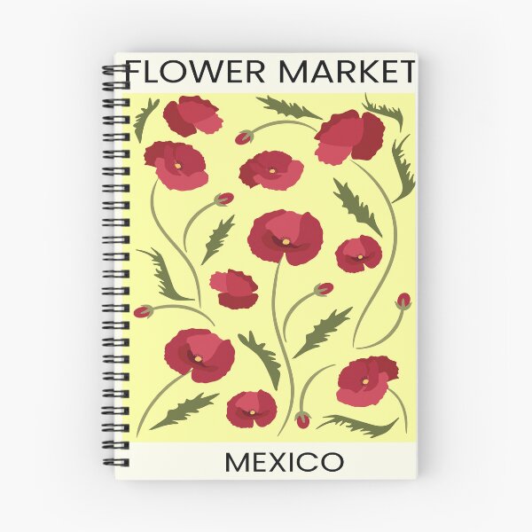 Item preview, Botanical Flower Market Art, Mid Century Modern Exhibition designed and sold by RaspberryEM.