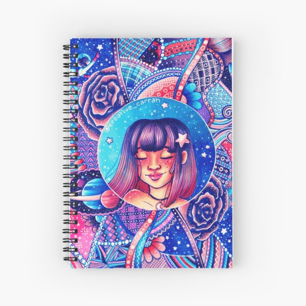 Swirling Universe Spiral Notebook
