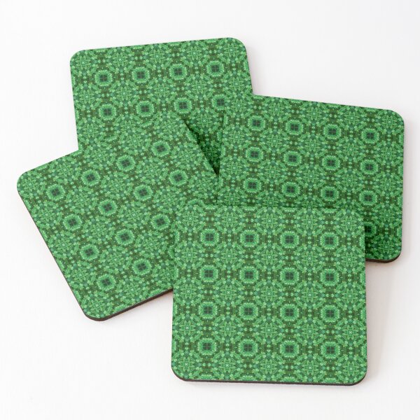 Item preview, Green Clover Kaleidoscope pattern 3 designed and sold by Swabcraft.