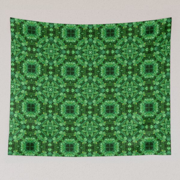 Item preview, Green Clover Kaleidoscope pattern 3 designed and sold by Swabcraft.