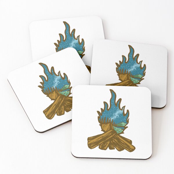 Item preview, campfire at campground designed and sold by tegaraldiansyah.