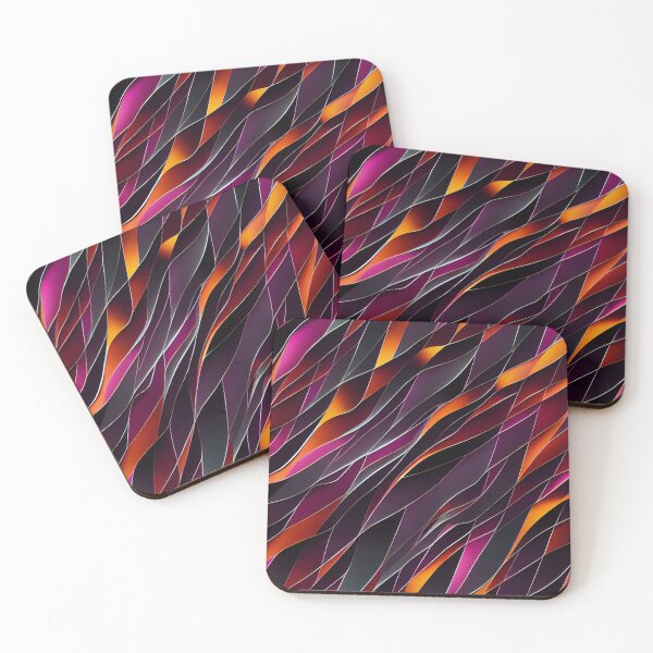 Item preview, Modern pattern violet pink gold designed and sold by Gaviani Design Studio.