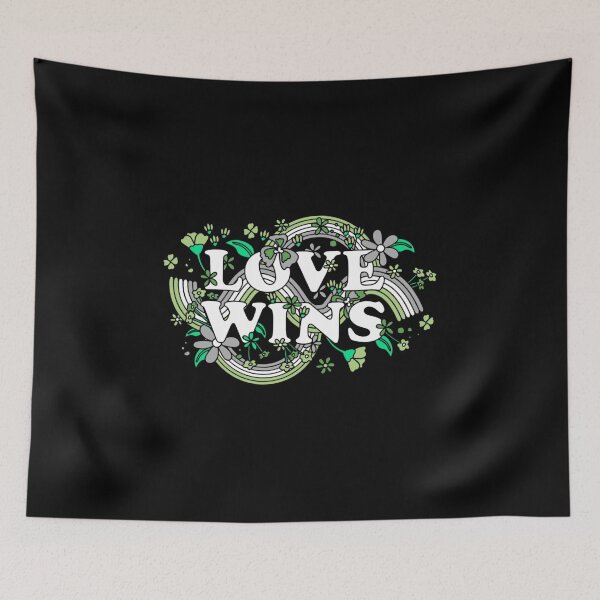 Item preview, Love Wins Aromantic Pride designed and sold by everything4eva.
