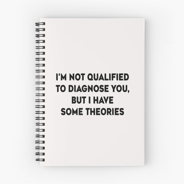 Item preview, I'm Not Qualified to Diagnose You, But I Have Some Theories Sticker | Funny Decal | Vinyl Laptop Tumbler Die Cut Waterproof Vinyl Decal designed and sold by SkiMountain.