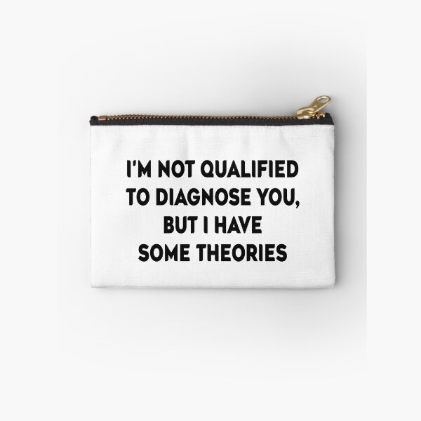 Item preview, I'm Not Qualified to Diagnose You, But I Have Some Theories Sticker | Funny Decal | Vinyl Laptop Tumbler Die Cut Waterproof Vinyl Decal designed and sold by SkiMountain.