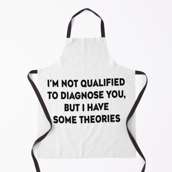 Item preview, I'm Not Qualified to Diagnose You, But I Have Some Theories Sticker | Funny Decal | Vinyl Laptop Tumbler Die Cut Waterproof Vinyl Decal designed and sold by SkiMountain.