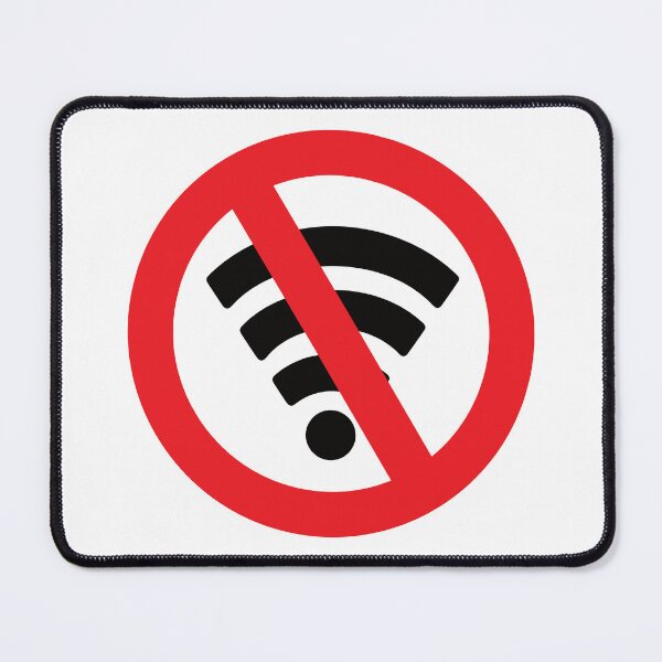 Item preview, No wifi area sign design designed and sold by Luca Marella.