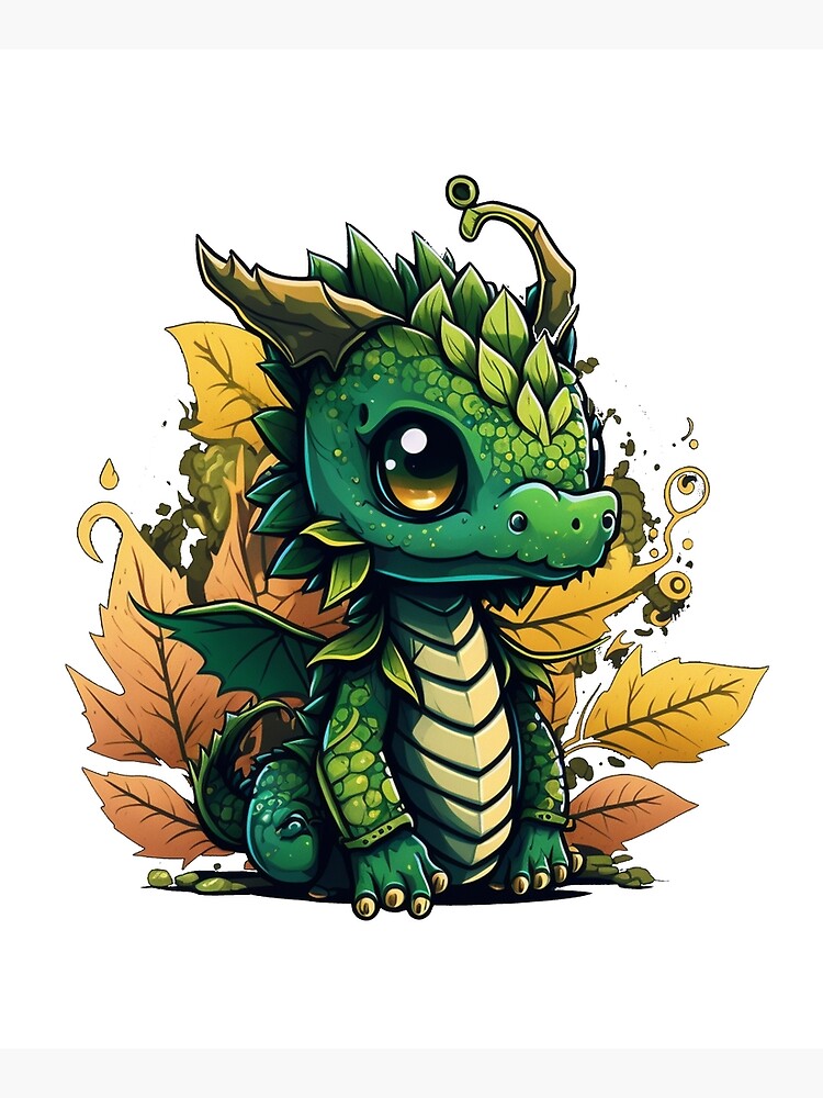 Chibi Dragon Clipart Set of 8 PNG Adorable Fantasy Creatures - Etsy