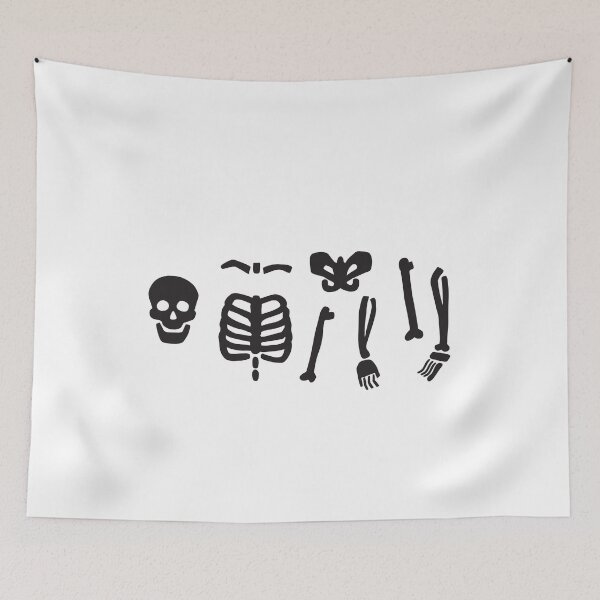 Item preview, black bones of the human skelton designed and sold by Omnya aboelyazeed.