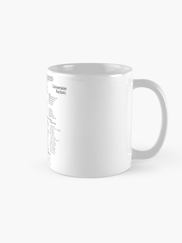 Alternate view of General Physics Conversion Factors #General #Physics #Conversion #Factors #GeneralPhysics #ConversionFactors Mug