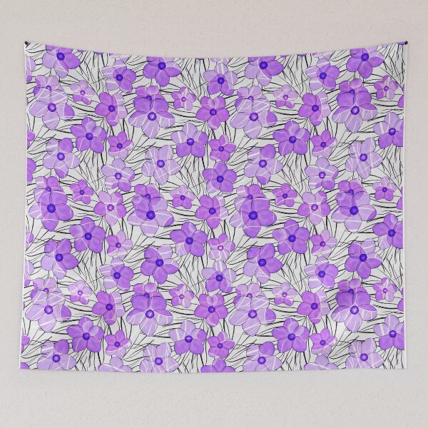 Item preview, Purple flowers designed and sold by marinaklykva.