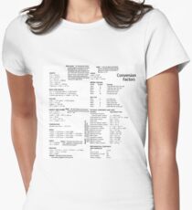 General Physics Conversion Factors #General #Physics #Conversion #Factors #GeneralPhysics #ConversionFactors Women's Fitted T-Shirt