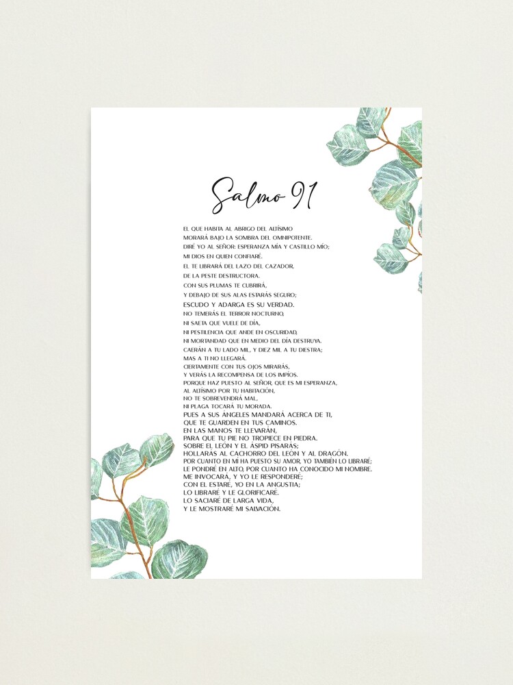 Salmo 91 Spanish Bible verse Spanish Psalm 91 Verso de la 