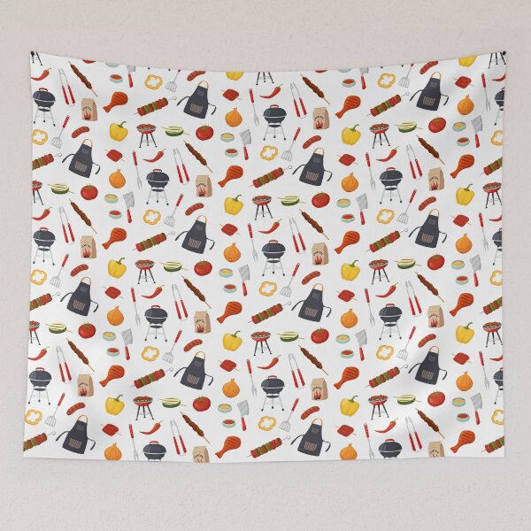 Item preview, Barbecue grilling tools pattern bbq lover on duty designed and sold by Top-Bot.