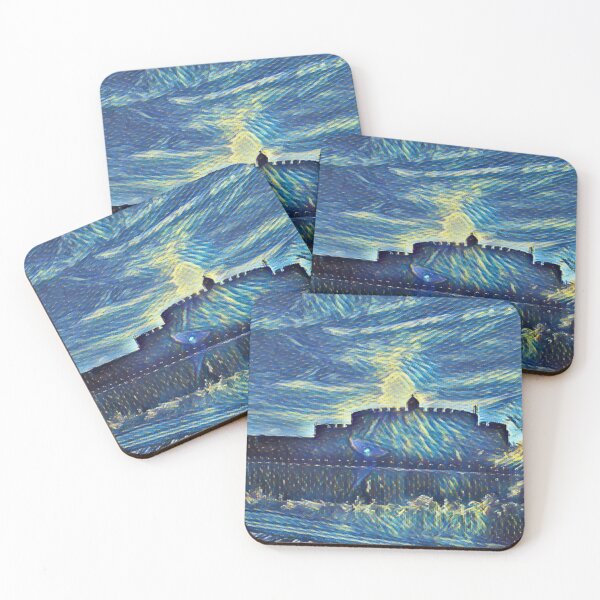 Item preview, Chilly Castle Lines In Shades Of Blue designed and sold by Fearless-Fox.