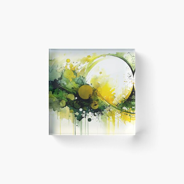 Item preview, Shades of Green and Yellow Combined Home Art designed and sold by ArtfulAmbitions.