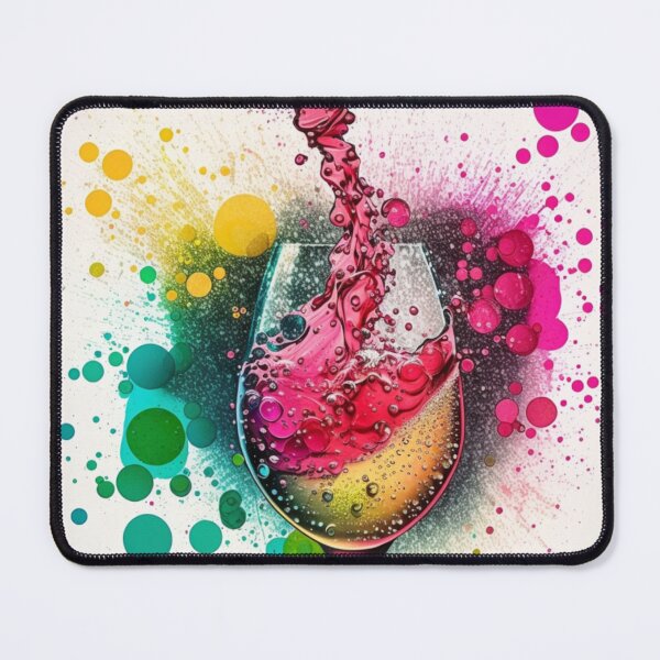 Item preview, Pop Art Wine Glass and Sparkling Wine designed and sold by SOMM DIGI ART .