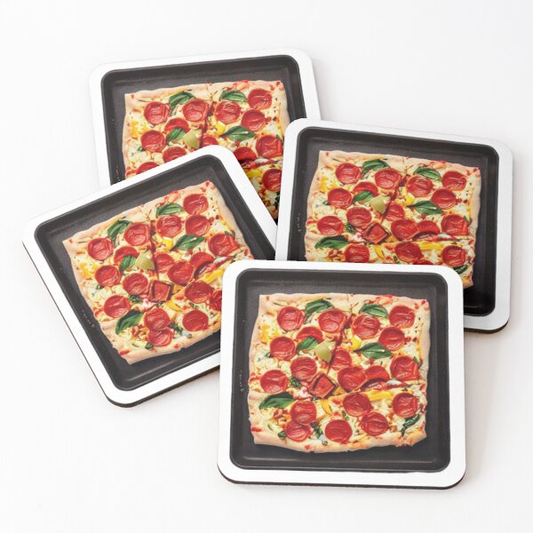 Item preview, Delicious Square Pizza 01 - Food & Cute  designed and sold by CheeseBlueprint.