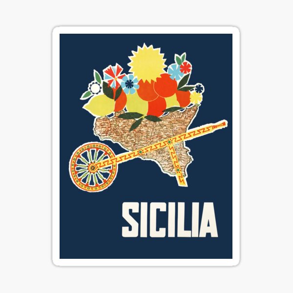 Item preview, Estate in Sicilia, Travel Poster designed and sold by BokeeLee.