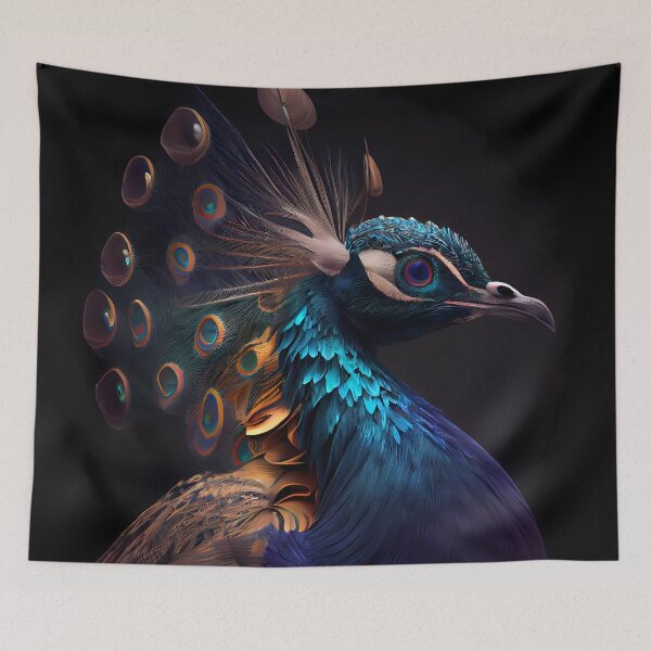 Item preview, The Mysterious "Good luck" Peacock designed and sold by Alternative Art Studio.