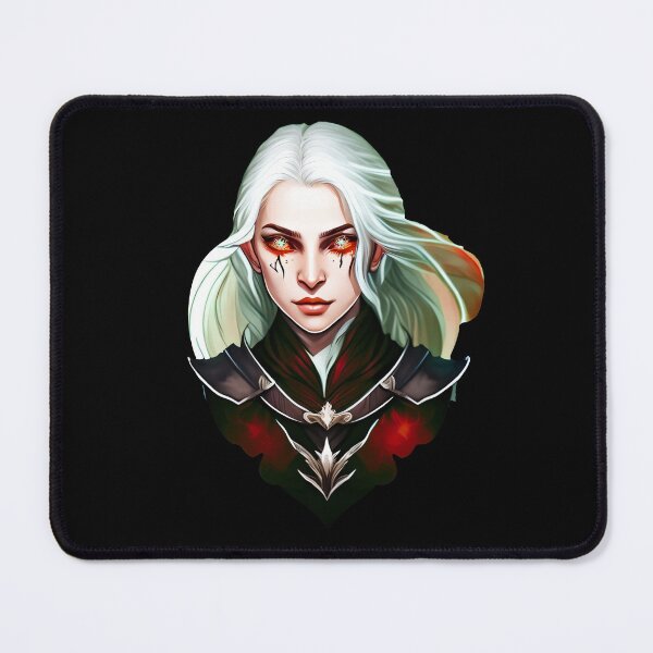Item preview, White hair elf girl red designed and sold by AmonRa16.