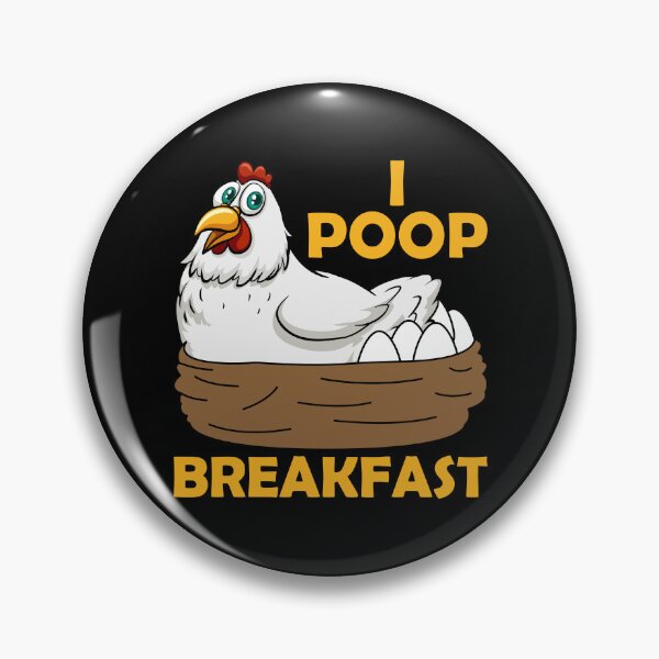 Item preview, I poop breakfast, funny, t shirt, hoodie, tanktop, chicken, egg, breakfast designed and sold by ShaykhUmer.