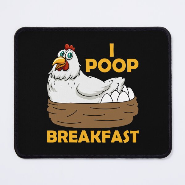 Item preview, I poop breakfast, funny, t shirt, hoodie, tanktop, chicken, egg, breakfast designed and sold by ShaykhUmer.