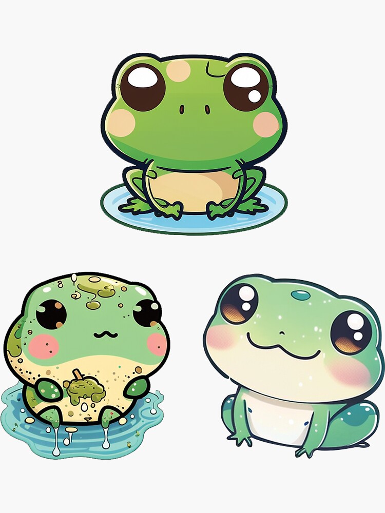 cute frog sticker