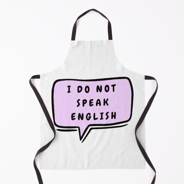 Item preview, No Speak English designed and sold by LionRoxTee.