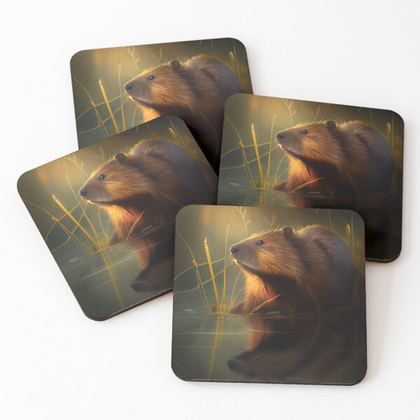 Item preview, Muskrat Bountiful Digital Painting designed and sold by CodeAndColors.
