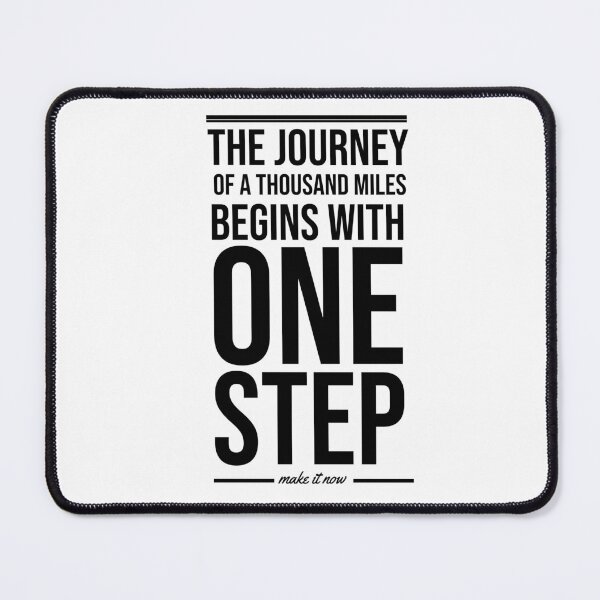 Item preview, The journey of a thousand miles begins with one step designed and sold by we-got-it-DSGN.