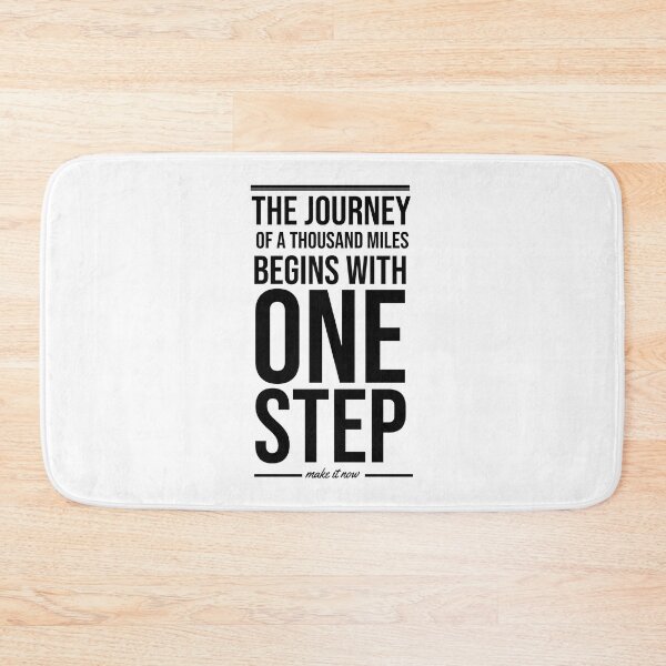 Item preview, The journey of a thousand miles begins with one step designed and sold by we-got-it-DSGN.