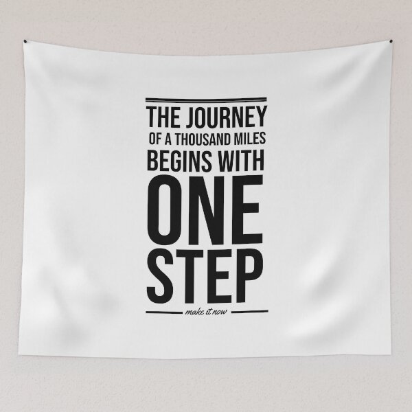 Item preview, The journey of a thousand miles begins with one step designed and sold by we-got-it-DSGN.