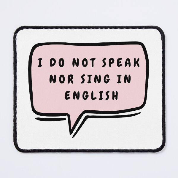 Item preview, No Speak English designed and sold by LionRoxTee.