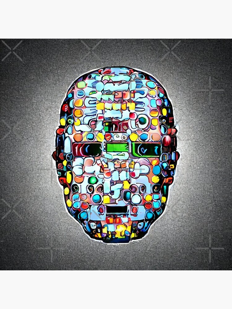 Thumbnail 3 of 3, Sticker, murderbot designed and sold by doomwalker2010.