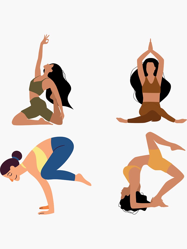 yoga stickers | Sticker