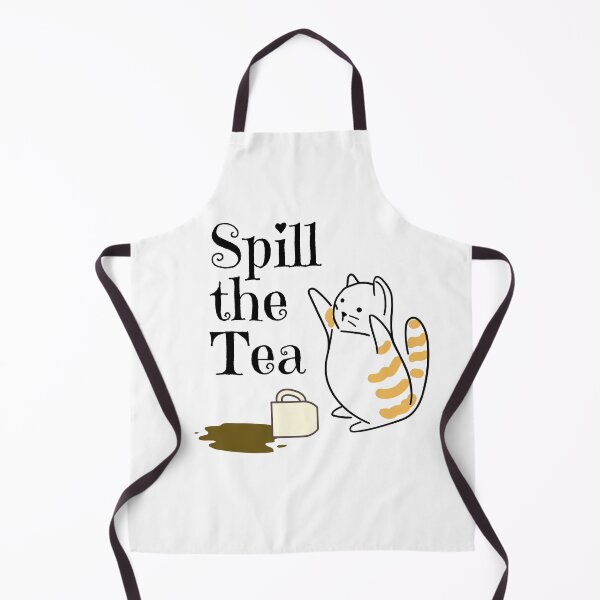 Item preview, Spill the tea cat designed and sold by PellSilversmith.