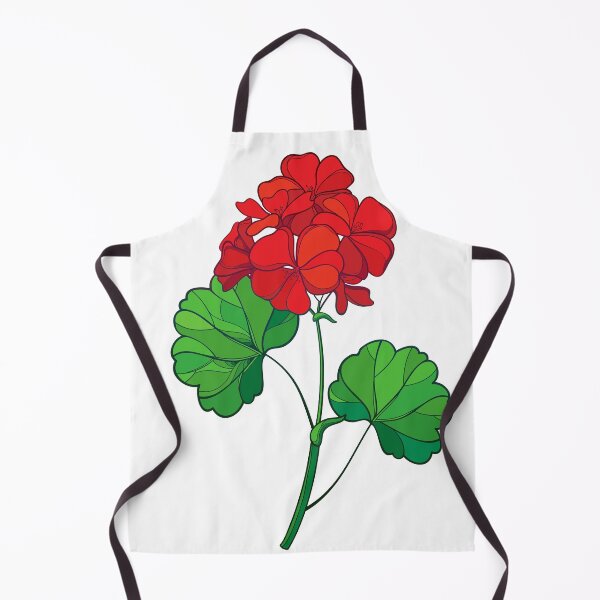 Item preview, Red geranium flower designed and sold by Floralsharry.