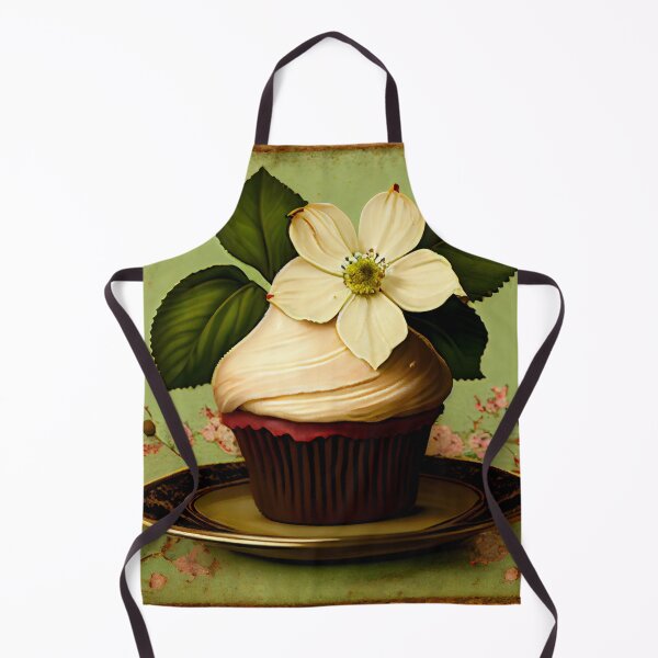 Aperçu de l'œuvre Cupcake and Dogwood Crest Digital Painting créée et vendue par CodeAndColors.