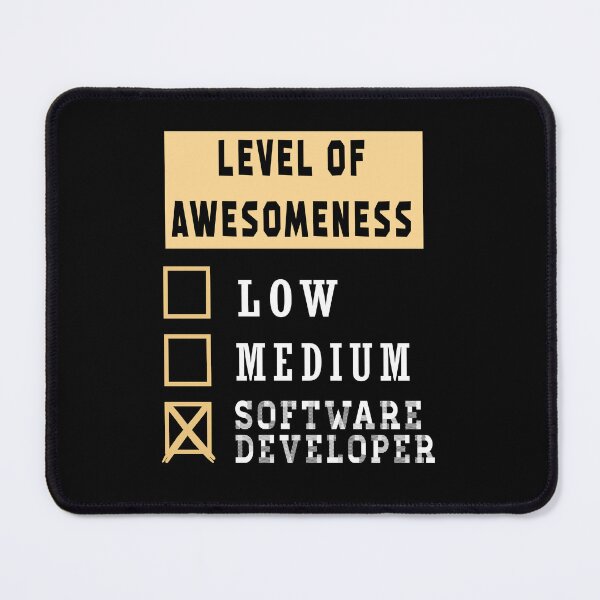 Item preview, Software developer LEVEL OF AWESOMENESS  designed and sold by ZEDSOU ⭐⭐⭐⭐⭐.