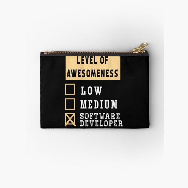 Item preview, Software developer LEVEL OF AWESOMENESS  designed and sold by ZEDSOU ⭐⭐⭐⭐⭐.