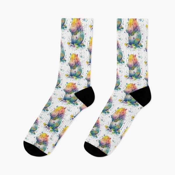 Item preview, Colorful Hippo Art | Unique and Playful  designed and sold by Tarpa.