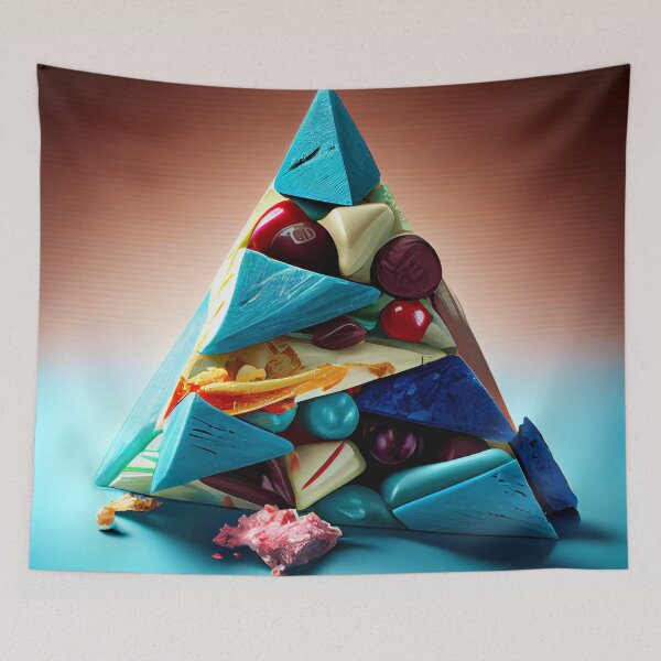 Item preview, Candy Pyramid Spectacle Digital Painting designed and sold by CodeAndColors.