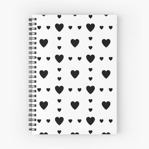Item preview, Hearts pattern seamless black and white vector illustration designed and sold by Mahe-Art.